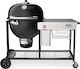 Weber Summit S6 Rostfreier Stahl Holzkohlegrill Kamado mit Deckel und Thermometer 61cmx61cm