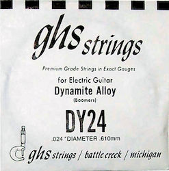 GHS Strings Single String for Electric Guitar Boomers .024"