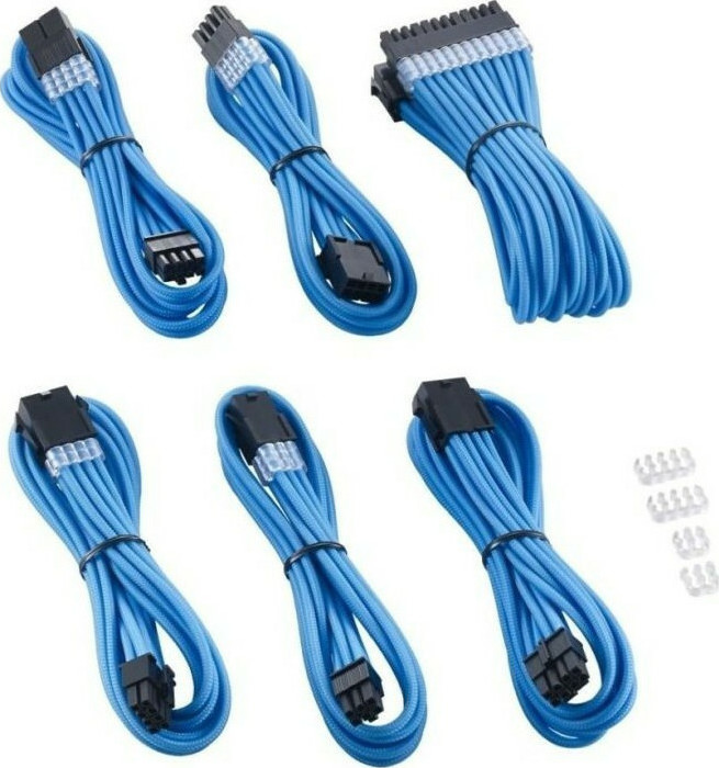 Cablemod PRO ModMesh Cable Extension Kit 0.25m Light Blue (CMPCABBKIT