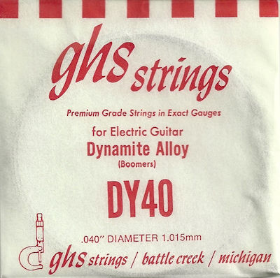 GHS Strings Single String for Electric Guitar Boomers .040"