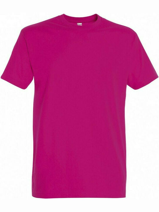 Sol's Imperial Men's Short Sleeve Promotional T-Shirt Fuchsia