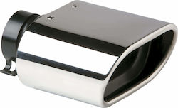 Sumex Exhaust Muffler Universal Stainless Steel Rectangular Φ65mm Silver