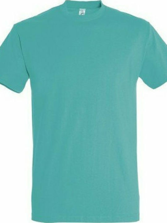 Sol's Imperial Ανδρικό Διαφημιστικό T-shirt Κοντομάνικο Caribbean Blue