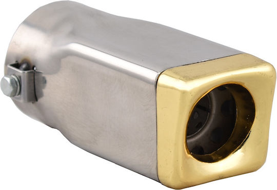 Carman Exhaust Muffler Universal Square Gold