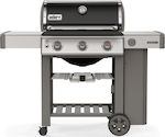Weber Genesis II E-310 GBS Gas Grill Cast Iron Grate 68cmx48cmcm. with 3 Grills 9.38kW