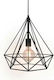 Pendant Lamp E27 200mm Black