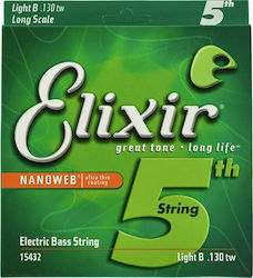 Elixir Nanoweb Coated Corzi Pentru Bas Monofilament Oțel Plăcut Cu Nichel 130" Light B Lungă Scară TaperWound Elixir Nanoweb Coated Corzi Pentru Bas Monofilament Oțel Plăcut Cu Nichel 130" Light B Lungă Scară TaperWound