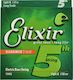 Elixir Nanoweb Coated Μονή Χορδή Nickel Plated Steel Μπάσου 130" Light B Long Scale TaperWound
