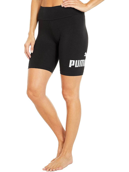 Puma Essentials+ Metallic Training Γυναικείο Ποδηλατικό Κολάν Ψηλόμεσο Μαύρο