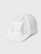 Mayoral Kids' Hat Jockey Fabric White