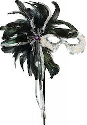 Cottelli Collection Mask with Wand BDSM Μάσκα σε Μαύρο Χρώμα