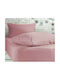Nef-Nef Homeware Βρεφικό Σεντόνι Κούνιας Φανελένιο με Λάστιχο Jersey Ροζ 70x140εκ.