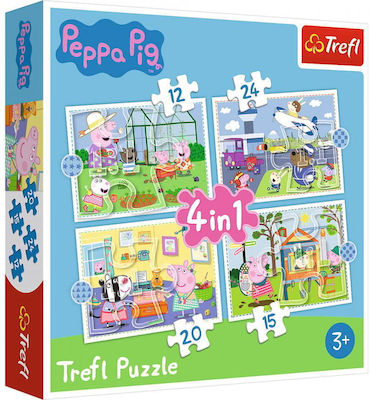 Puzzle pentru Copii Peppa Pig Holiday Memories pentru 3++ Ani 71buc Trefl