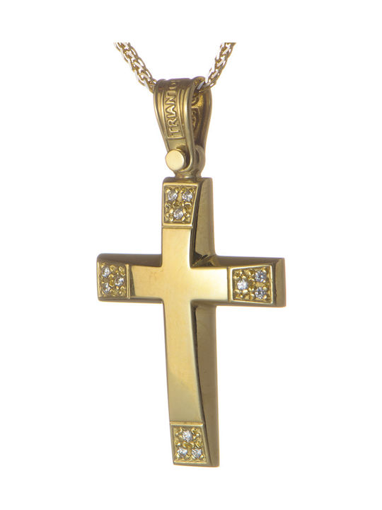 Triantos Damen Gold Kreuz 14K