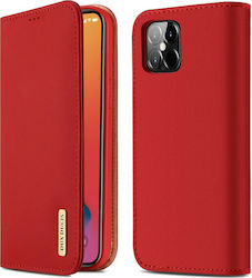 Dux Ducis Wish Leather Wallet Red (iPhone 12 Pro Max)