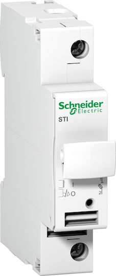 Schneider Electric Acti 9 Ασφαλειοαποζεύκτης Ηλεκτρολογικού Πίνακα 1P 25A για Φυσίγγι 10x38mm A9N15636