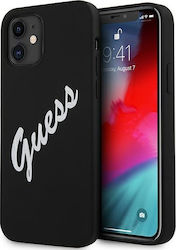 Guess Vintage Back Cover Σιλικόνης Μαύρο (iPhon...