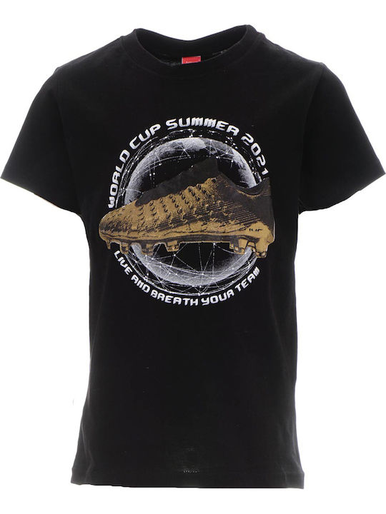 Kids' T-shirt Black World Cup Summer 2021