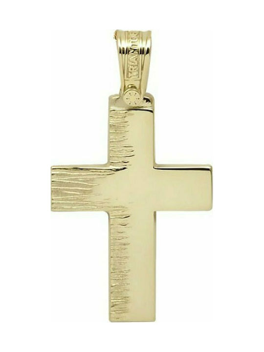 Triantos Gold Kreuz 14K mit Kette