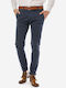 Trousers Chino Elastic in Slim Fit Indigo