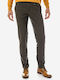 Sogo Men's Trousers Chino Elastic in Loose Fit Brown