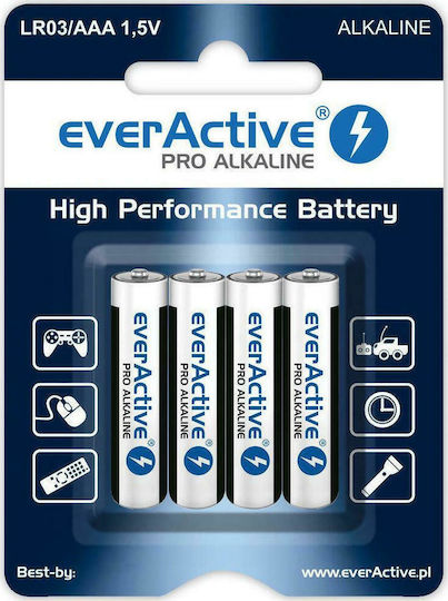 everActive Pro Alkaline Batterien AAA 1.5V 4Stück