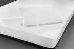 Guy Laroche Super-Double Waterproof Jersey Mattress Cover Fitted White 160x200+30cm