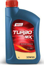 WEG Λάδι Αυτοκινήτου Turbo MX 20W-50 1lt