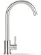 Acquanet Ombre Tall Kitchen Faucet Counter Inox Silver