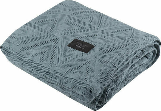 Nef-Nef Homeware Aston Pique Blanket Double 230x250cm Cloud
