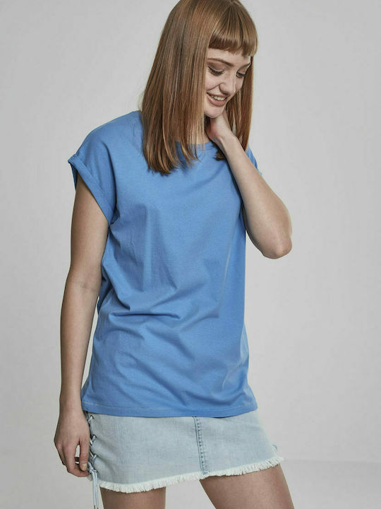 Urban Classics TB771 Damen T-Shirt Horizon Blue