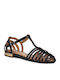 Gioseppo Harmony Damen Flache Sandalen Gladiator in Schwarz Farbe