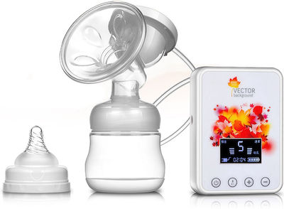 Automatic Electric Single Breast Pump Zimeitu RH268 Battery and Electric White