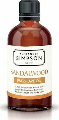 Simpsons Λάδι Περιποίησης για Γένια Sandalwood 50ml