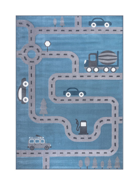 Ezzo A167A Детско килимче Памучно Light Blue 133x190см Дебелина 12мм