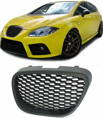 goodGo Honeycomb Μάσκα για Seat Leon 1p 05-09 Μαύρη