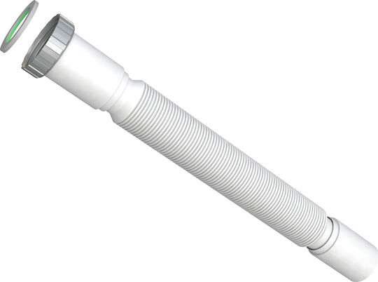 Bonomini Kunststoff Siphon Spülbecken Flexibel mit Ausgang 32mm Weiß