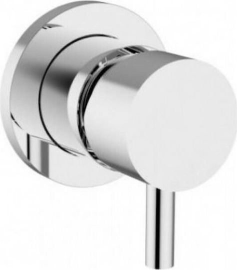 Teorema New Jabil Built-in Faucet Mixer for for Bathroom Sink 1 Exit Silver