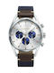 Viceroy Uhr Chronograph Batterie mit Blau Lederarmband