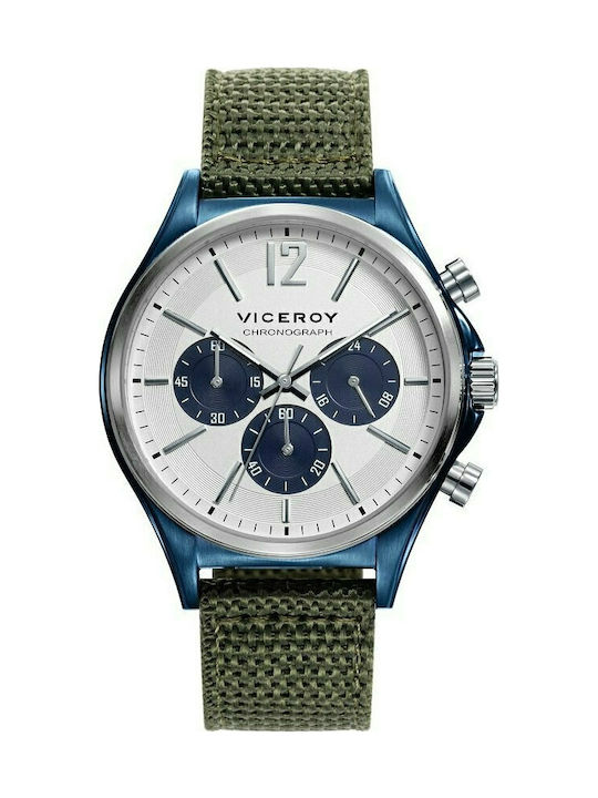 Viceroy Uhr Chronograph mit Grün Stoffarmband