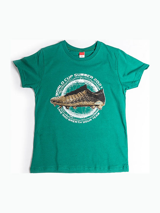 Joyce Kids' T-shirt Green World Cup Summer 2021