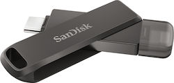 Sandisk iXpand Luxe 64GB USB 3.1 Stick mit Verbindung Blitzschlag & USB-C Schwarz