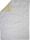 Nef-Nef Homeware Cotton Baby Quilt Lovely Family 110x140cm Ecru/Yellow