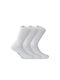 Walk Unisex Plain Socks White 3 Pack