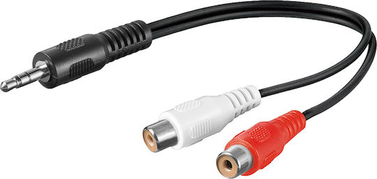 Goobay Μετατροπέας 3.5mm male σε RCA 2x female 1τμχ 50600