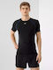 4F Men's Athletic T-shirt Short Sleeve Black