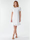 Desigual Nilo Mini Καλοκαιρινό All Day Φόρεμα Λευκό