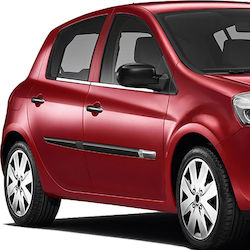 S-dizayn Αυτοκόλλητα Trim Μαρκέ Παραθύρων για Renault Clio 5D 2006 Χρώμιο 4τμχ