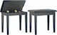 Stagg Σκαμπό Πιάνου Highgloss Black Μ54xΠ32xΥ48cm