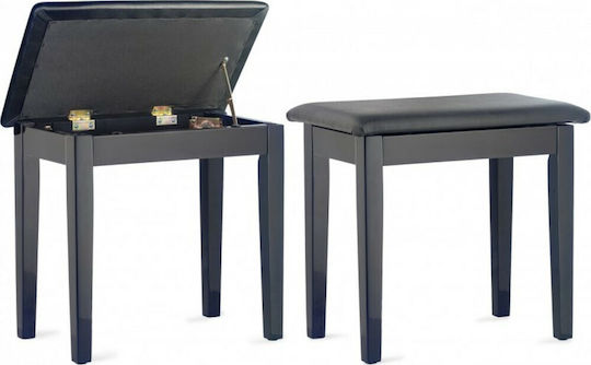 Stagg Σκαμπό Πιάνου Highgloss Black Μ54xΠ32xΥ48cm